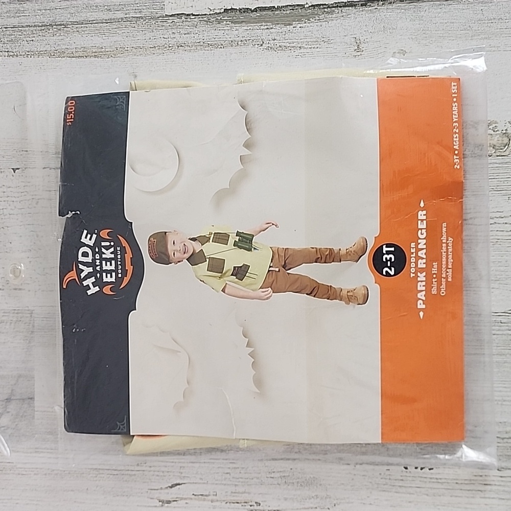 Park Ranger Halloween costume shirt and hat Size 2T-3T NEW